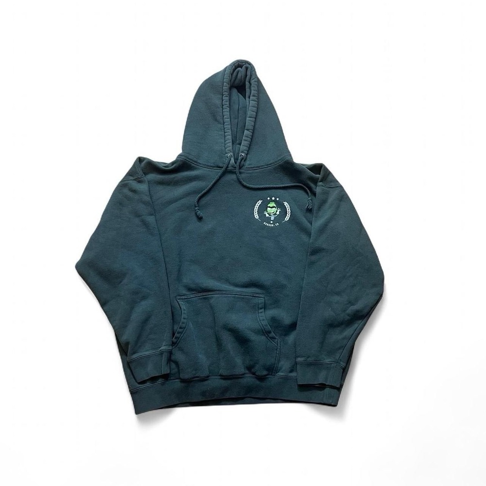 Knee Deep Brewing Hoodie Men's Size 2XL Green Skate Surf
